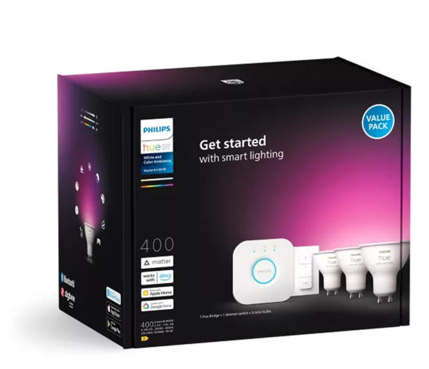 Philips Hue Hue White and Ambiance 3xGU10 + ściemniacz 8720169254503 - 1271535 - zdjęcie 3